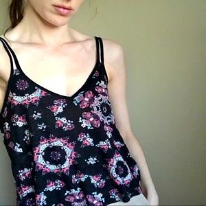 Black Mandala Tank Top